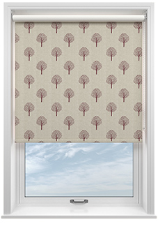 Emily Bond Yew Tree, Mulberry - Roller Blind